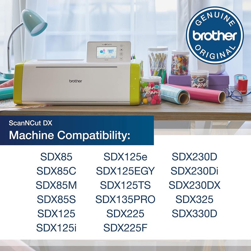 brother ScanNCut DX Mat CADXMATLOW12, 12" x 12" Low Tack Adhesive for Thin and Delicate Materials, Replacement Accessory - Image 2